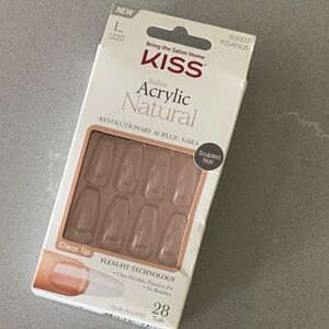 KISS Acrylic Natural Long Length Clear Nails